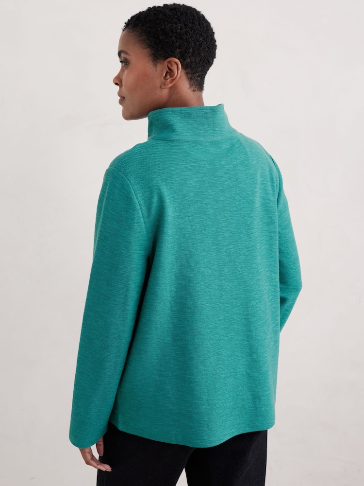 Seasalt Cornwall Blue Last Boat Sweatshirt - Image 2 of 5