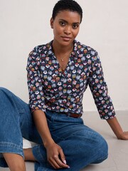 Seasalt Cornwall Black Wavecrest Jersey Shirt - Image 2 of 5