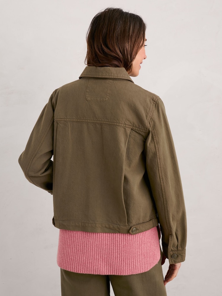 Seasalt Cornwall Green Ballad Denim Jacket - Image 2 of 5