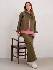 Seasalt Cornwall Green Ballad Denim Jacket - Image 3 of 5