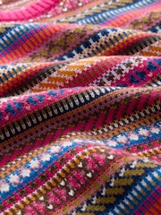 Seasalt Cornwall Pink Cove Cottage Fair Isle Knitted Vest - Image 5 of 5