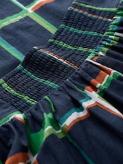 Seasalt Cornwall Blue Mevagissey Organic Cotton Midi Skirt - Image 5 of 5