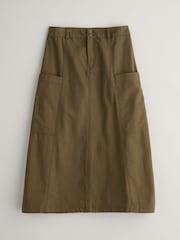 Seasalt Cornwall Green Atlantic Ivy Midi Skirt - Image 4 of 5