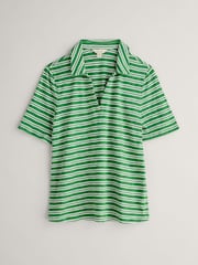 Seasalt Cornwall Green Owles Point Short Sleeve V-Neck Jersey T-Shirt - Image 4 of 5