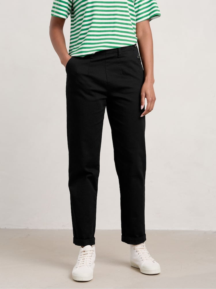 Seasalt Cornwall Black Waterdance Trousers - Image 1 of 5