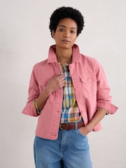 Seasalt Cornwall Pink Ballad Denim Jacket - Image 3 of 5