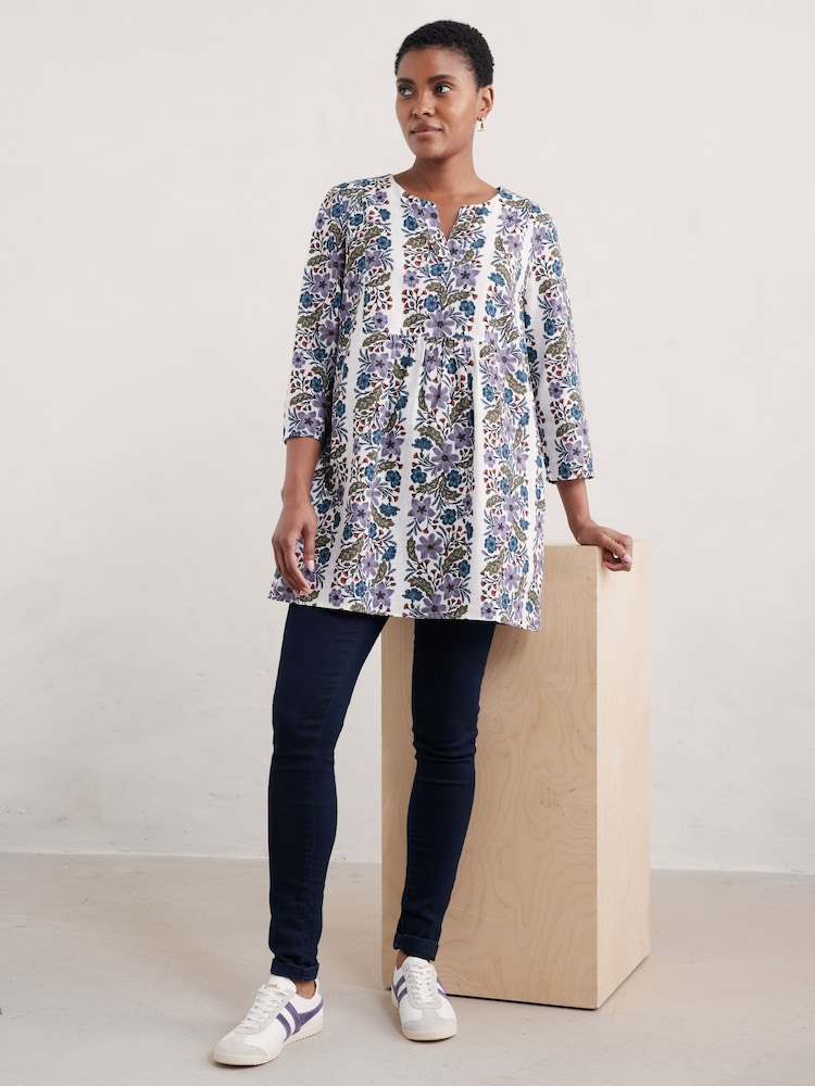 Seasalt Cornwall White Golden Grain Tunic - Image 1 of 8
