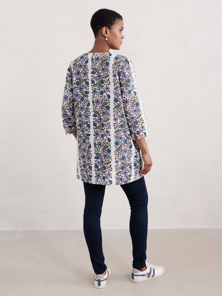Seasalt Cornwall White Golden Grain Tunic - Image 2 of 8