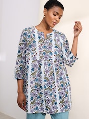 Seasalt Cornwall White Golden Grain Tunic - Image 4 of 8