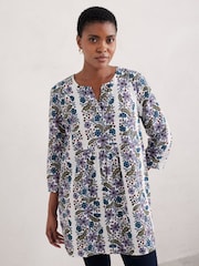 Seasalt Cornwall White Golden Grain Tunic - Image 5 of 8