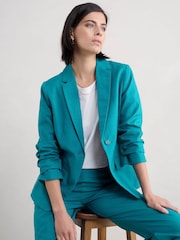 Albastru - Seasalt Cornwall Erica Lenjerie de pat Blend Blazer - Imaginea 1 din 5