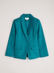 Albastru - Seasalt Cornwall Erica Lenjerie de pat Blend Blazer - Imaginea 4 din 5