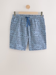 Patterned Rust Brown Woven Short Pyjamas Set 2 Pack - Image 10 of 15
