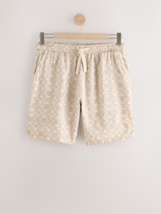 Patterned Rust Brown Woven Short Pyjamas Set 2 Pack - Image 11 of 15