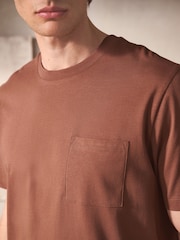 Patterned Rust Brown Woven Short Pyjamas Set 2 Pack - Image 5 of 15