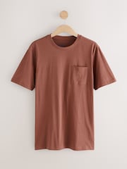 Patterned Rust Brown Woven Short Pyjamas Set 2 Pack - Image 9 of 15