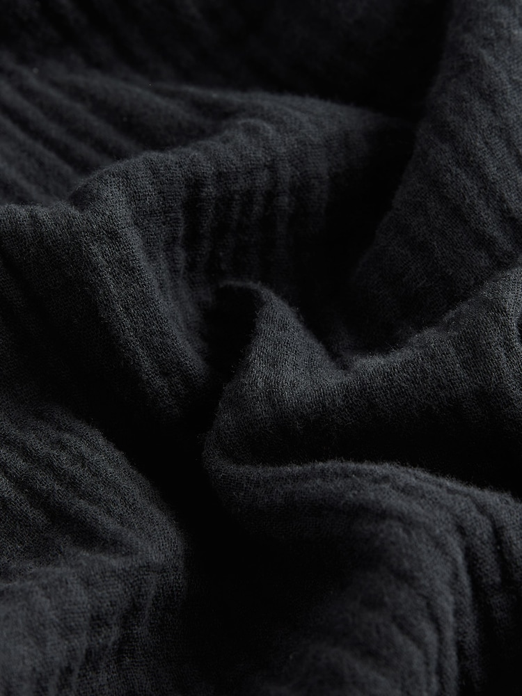 Schwarz - Käsetuch– Hemd und Shorts im Set aus 100 % Baumwolle - Bild 10 von 10 Schwarz - Käsetuch– Hemd und Shorts im Set aus 100 % Baumwolle - Bild 10 von 10