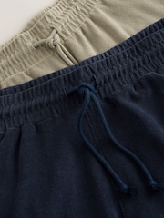 Vert sauge/bleu marine - Towelling Shorts 2 Pack - Image 11 de 11