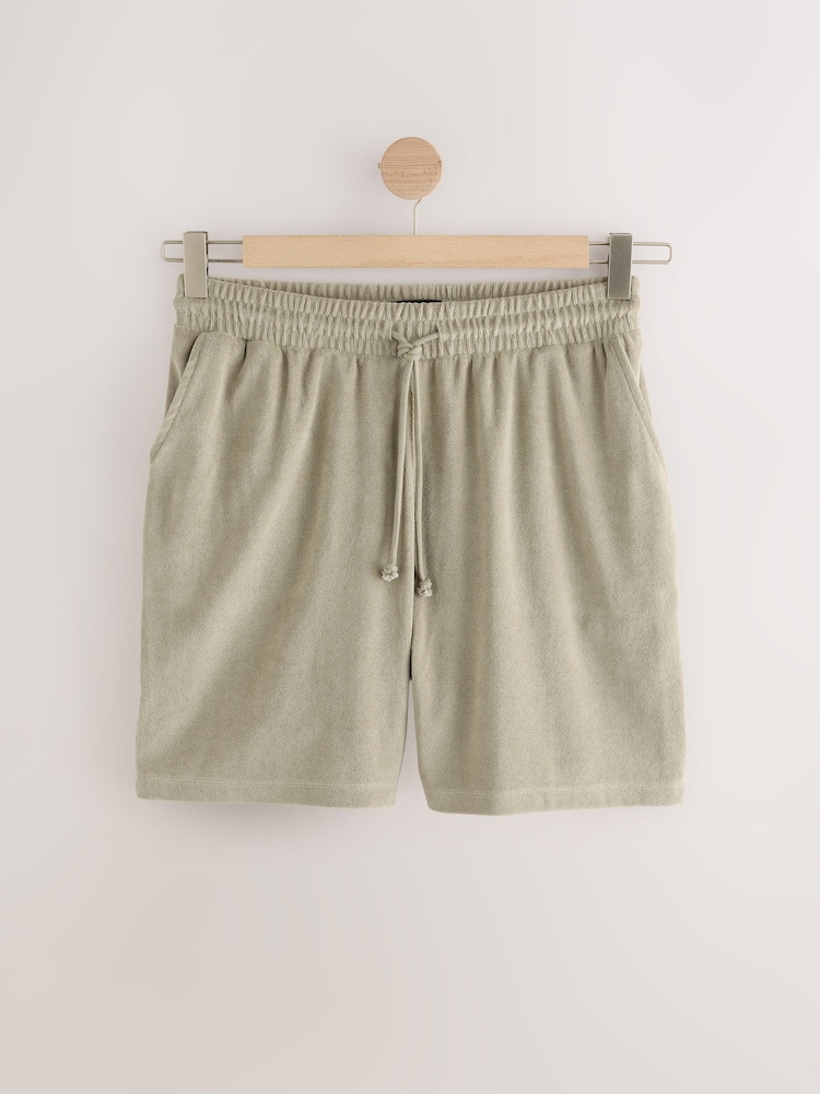 Vert sauge/bleu marine - Towelling Shorts 2 Pack - Image 8 of 11
