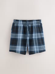Navy Blue Check Woven Pyjamas Bottoms 2 Pack - Image 2 of 6