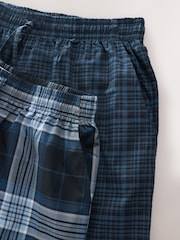 Kariert/Marineblau - Gewebte Pyjamahose 2er-Pack - Bild 9 von 10