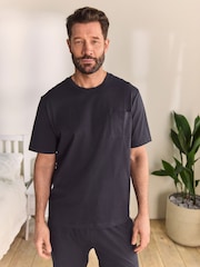 Slate Grey Jersey Long Pyjamas Set - Image 3 of 13