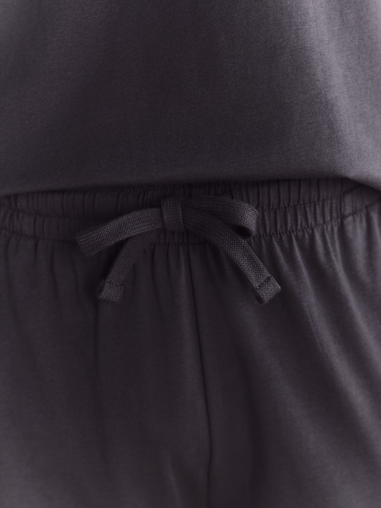 Slate Grey Jersey Long Pyjamas Set - Image 8 of 8