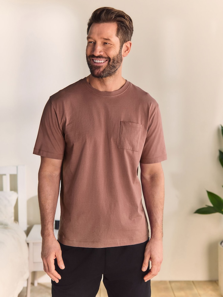 Blush Pink/Black Jersey Pyjamas Shorts Set - Image 2 of 12