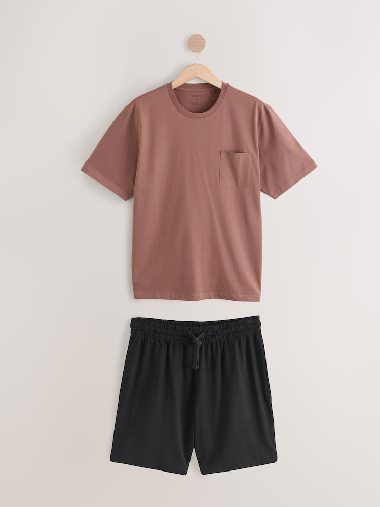 Blush Pink/Black - Set van korte pyjamabroek - Image 8 of 12