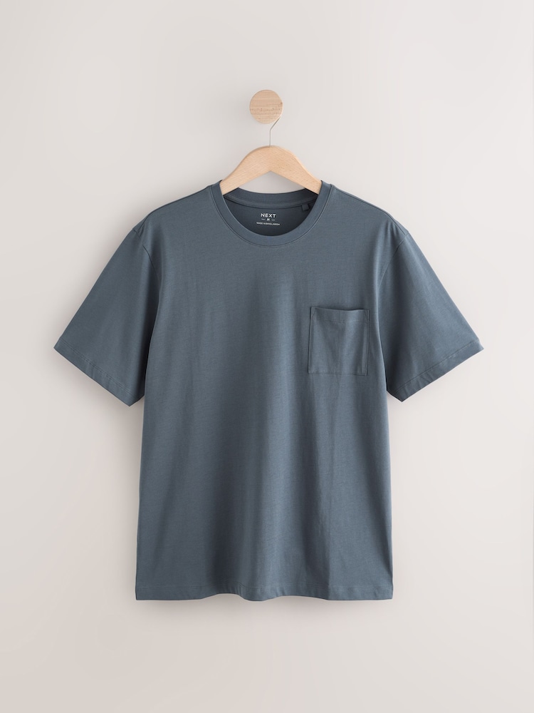 Blue Check Jersey Pyjamas Set 2 Pack - Image 2 of 7
