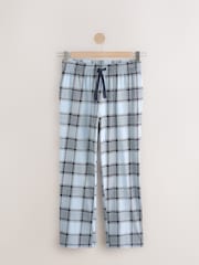 Blue Check Jersey Pyjamas Set 2 Pack - Image 4 of 7
