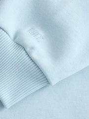 Light Blue EDIT Jersey Quarter Zip Sweatshirt - Image 7 of 8