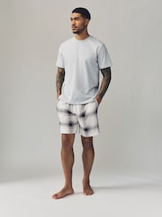 Stone/Black Motionflex Cosy Shorts Pyjamas Set - Image 2 of 10