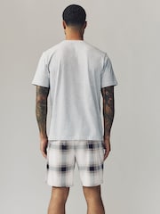 Stone/Black Motionflex Cosy Shorts Pyjamas Set - Image 3 of 10