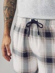 Stone/Black Motionflex Cosy Shorts Pyjamas Set - Image 5 of 10