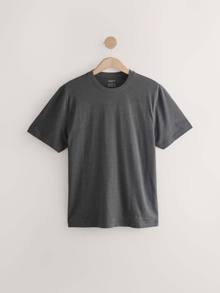 Neutral/Black Check Short Sleeve 100% Cotton Pyjamas Set - Image 6 of 8