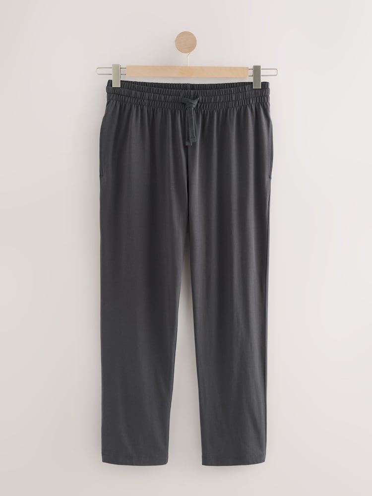 Neutral-Braun/Blau - Langes Pyjama-Set aus 100 % Baumwoll-Jersey im 2er-Pack - Image 12 of 18