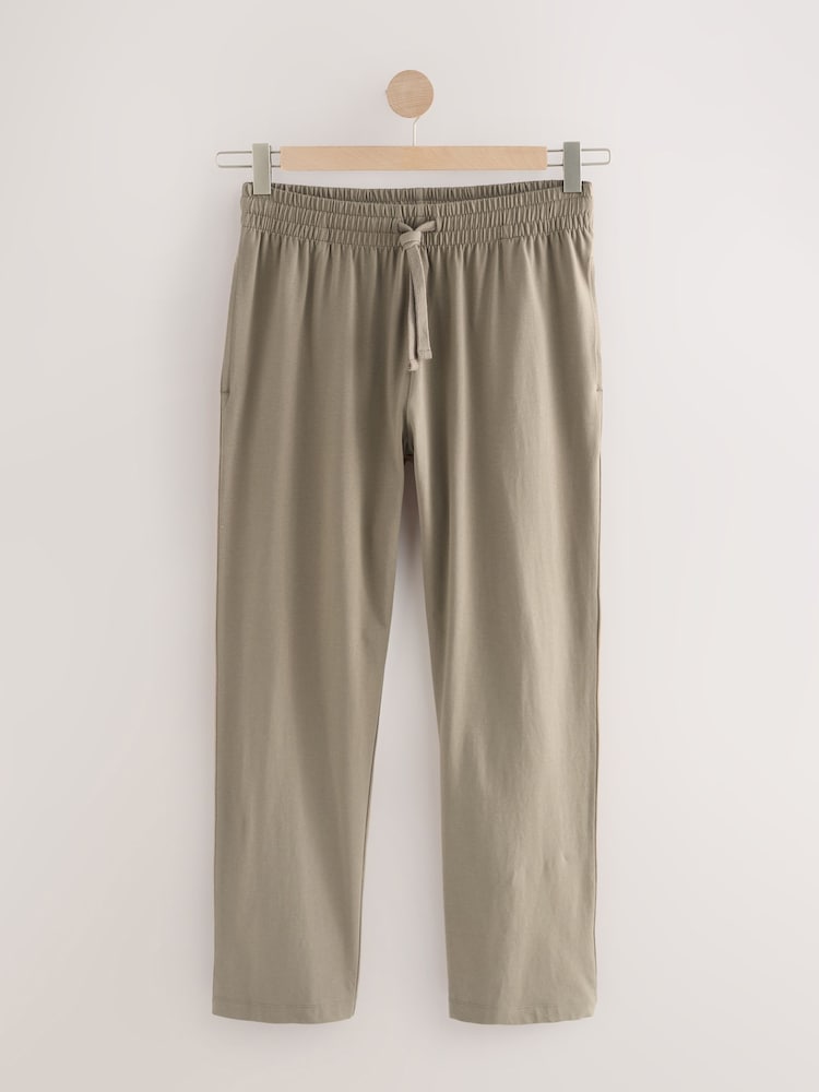 Neutral-Braun/Blau - Langes Pyjama-Set aus 100 % Baumwoll-Jersey im 2er-Pack - Image 14 of 18