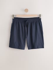 Navy Blue Jersey Pyjamas Shorts Set - Image 10 of 14