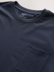 Navy Blue Jersey Pyjamas Shorts Set - Image 12 of 14