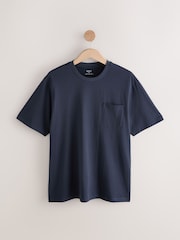 Navy Blue Jersey Pyjamas Shorts Set - Image 9 of 14
