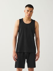 Neutral Stone/Black Jersey Vest Pyjamas Short Set 2 Pack - Image 4 of 13
