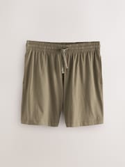 Black/Khaki Green/Ecru Jersey Pyjamas Shorts Set 3 Pack - Image 11 of 15