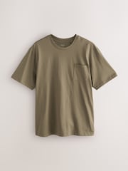 Black/Khaki Green/Ecru Jersey Pyjamas Shorts Set 3 Pack - Image 8 of 15