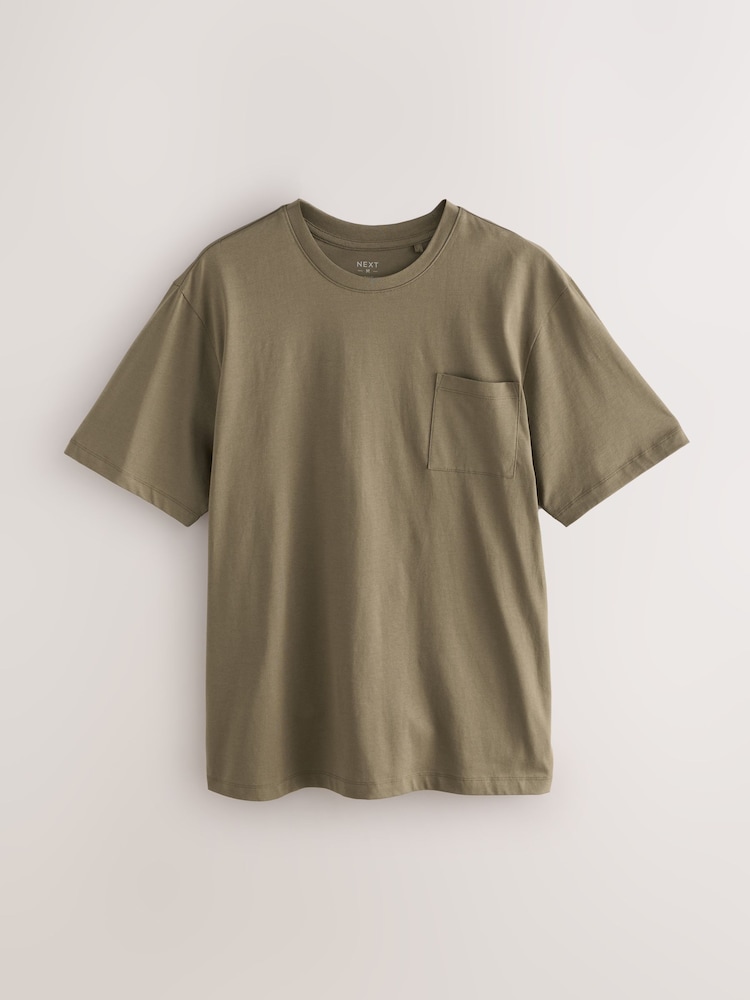 Black/Khaki Green/Ecru Jersey Pyjamas Shorts Set 3 Pack - Image 8 of 15