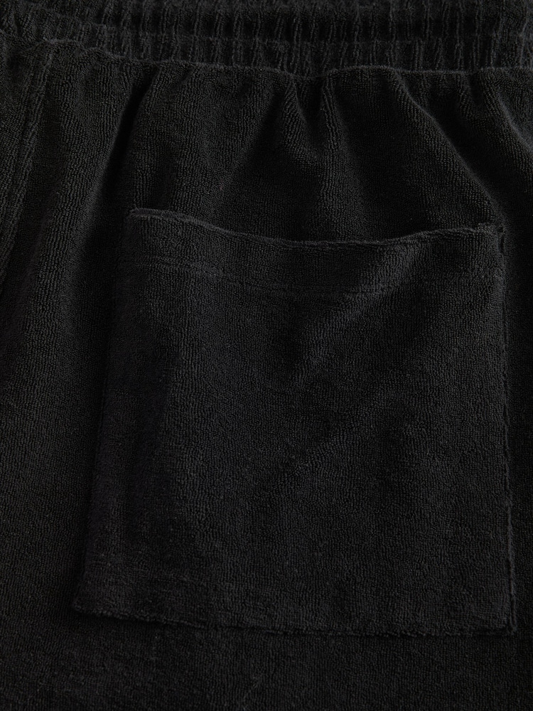 Dusky Blue/Black Towelling Shorts 2 Pack - Image 12 of 12