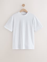 أبيض/أحمر - T-Shirt And Striped Seersucker 100% Cotton Pyjamas Set - صورة 10 من 13
