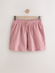 أبيض/أحمر - T-Shirt And Striped Seersucker 100% Cotton Pyjamas Set - صورة 11 من 13