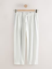 Grey/Sage Green Stripe Short Sleeve Jersey Pyjamas Set - Image 2 of 5