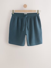 Coral Orange EDIT Waffle Pyjamas Shorts Set - Image 11 of 14